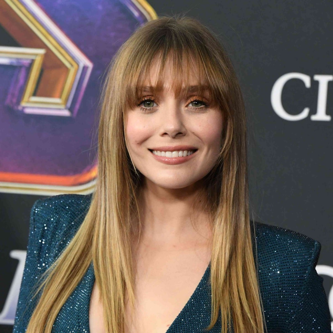 cortes de cabello para cara redonda cortes de cabello largo Elizabeth Olsen