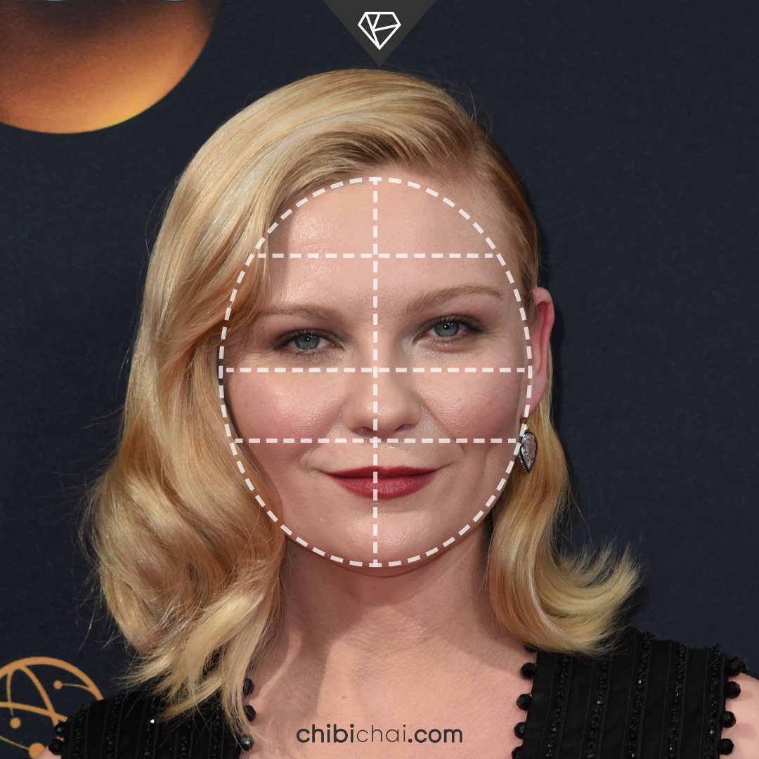 rostro redondo cara redonda Kirsten Dunst