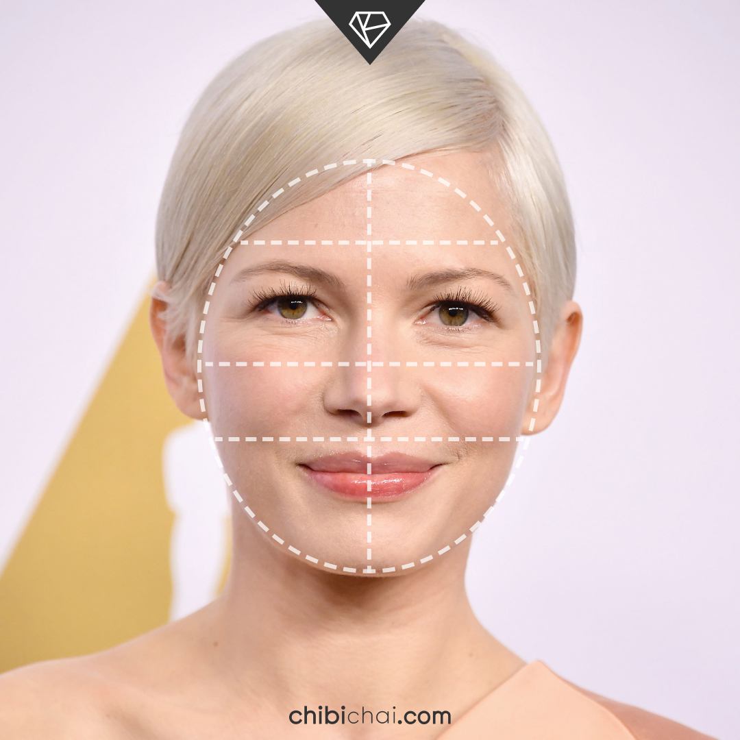 rostro redondo cara redonda Michelle Williams