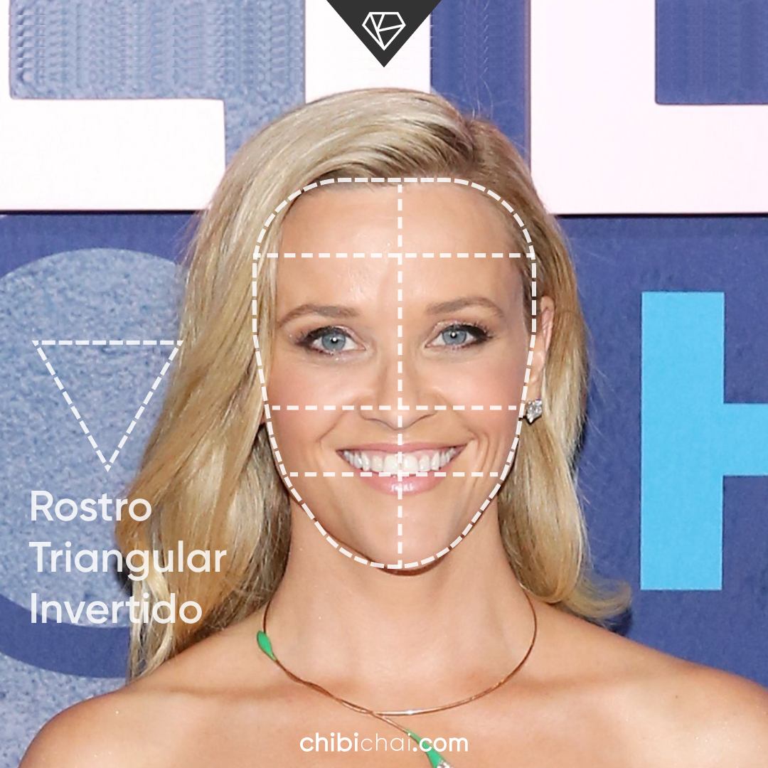 rostro triangular invertido cara triangular invertida Reese Witherspoon