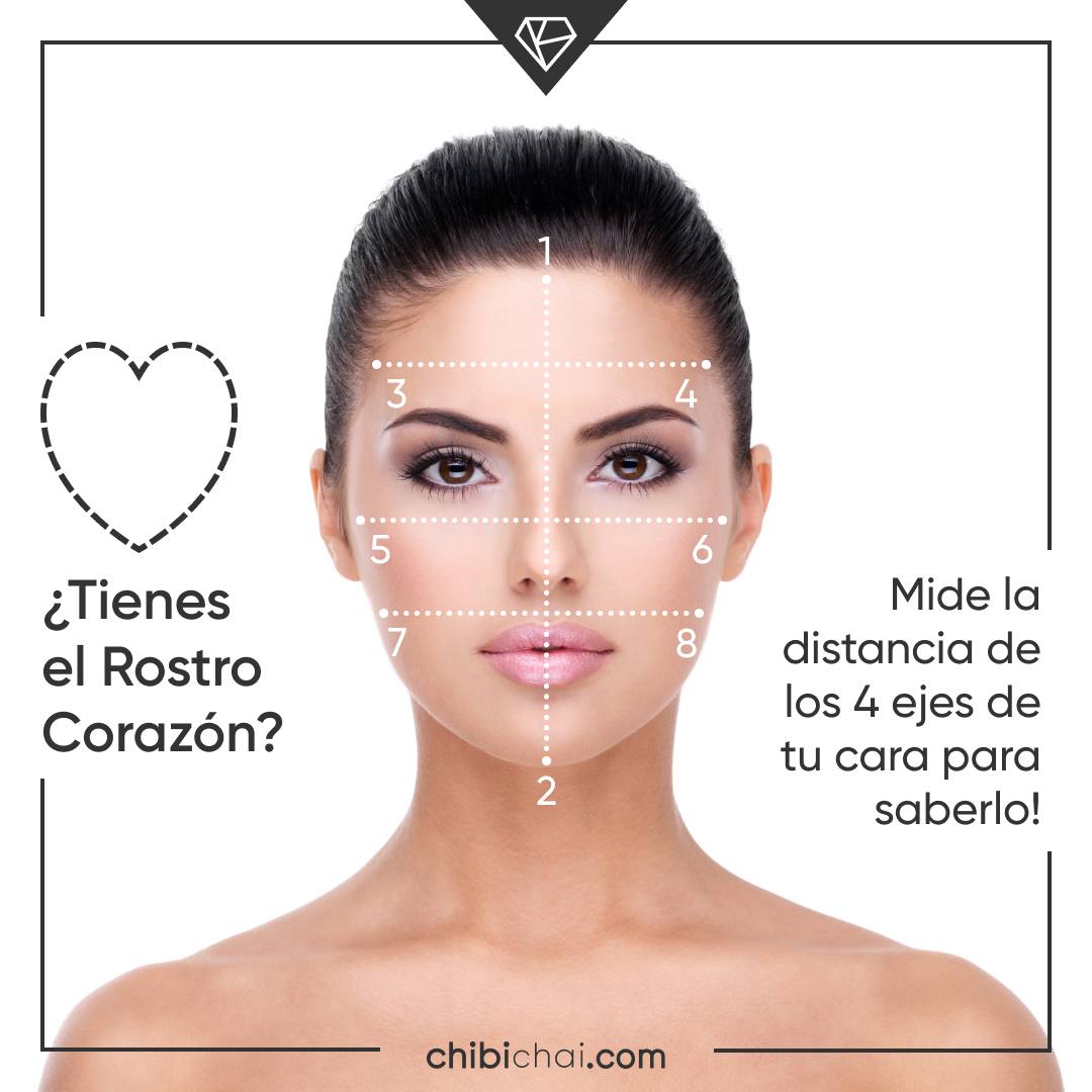 rostro corazon cara de corazon tipos de rostros